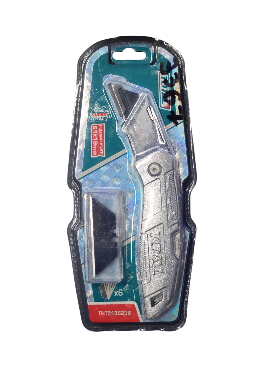 Estilete Plegable 61x19mm Total