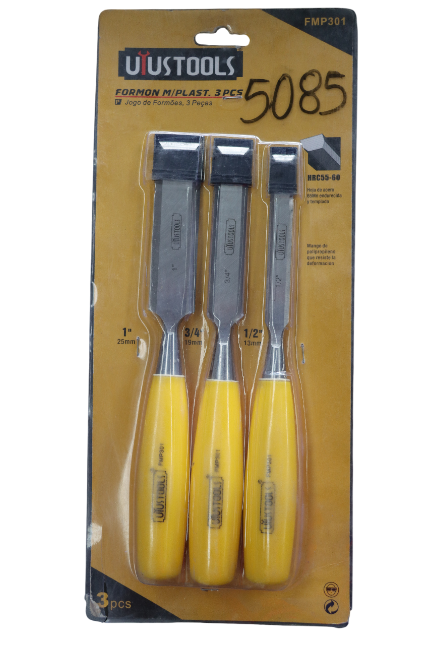JUEGO DE 3 PCS DE FORMONES PARA MADERA – 1/2″,3/4″,1″ UYUSTOOLS
