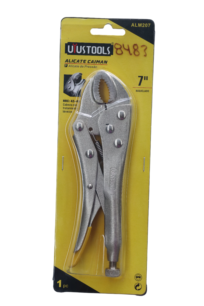 ALICATE DE BLOQUEO DE MANDÍBULA CURVADA UYUSTOOLS – 7″