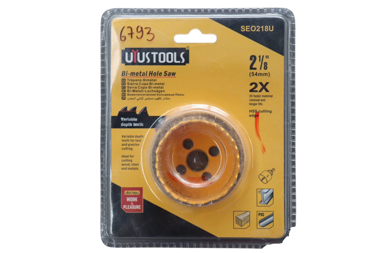 SIERRA DE COPA (SACABOCADO) BI-METAL UYUSTOOLS – 2-1/8″(54MM)