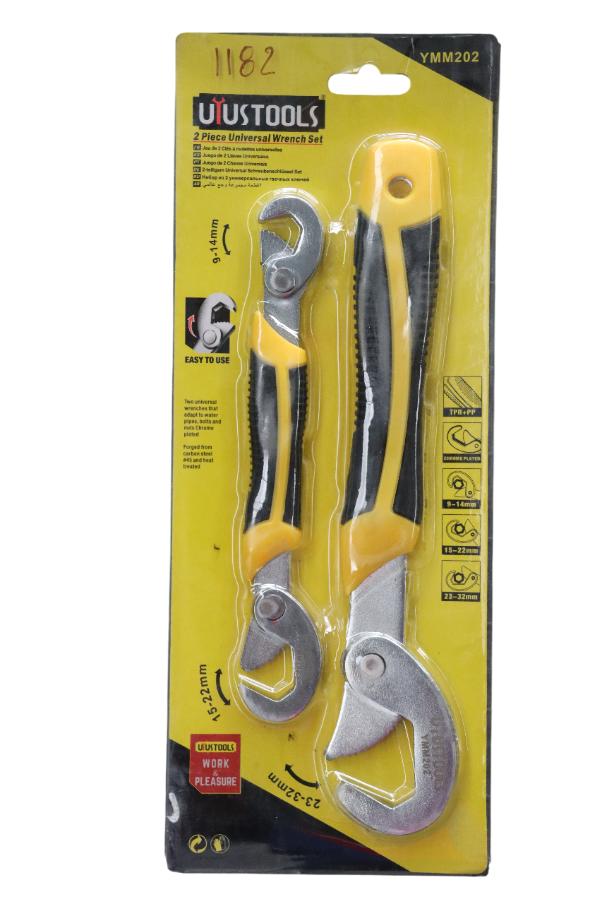 JUEGO DE 2 PCS DE LLAVES UNIVERSALES EN C UYUSTOOLS – 9-32MM