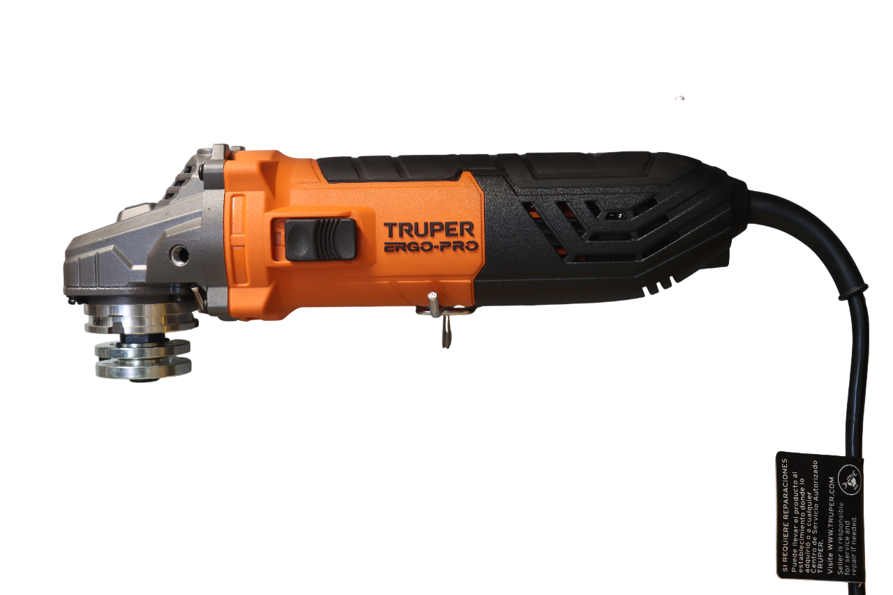 ESMERILADORA ANGULAR 4-1/2", 1100W, TRUPER ERGO PRO