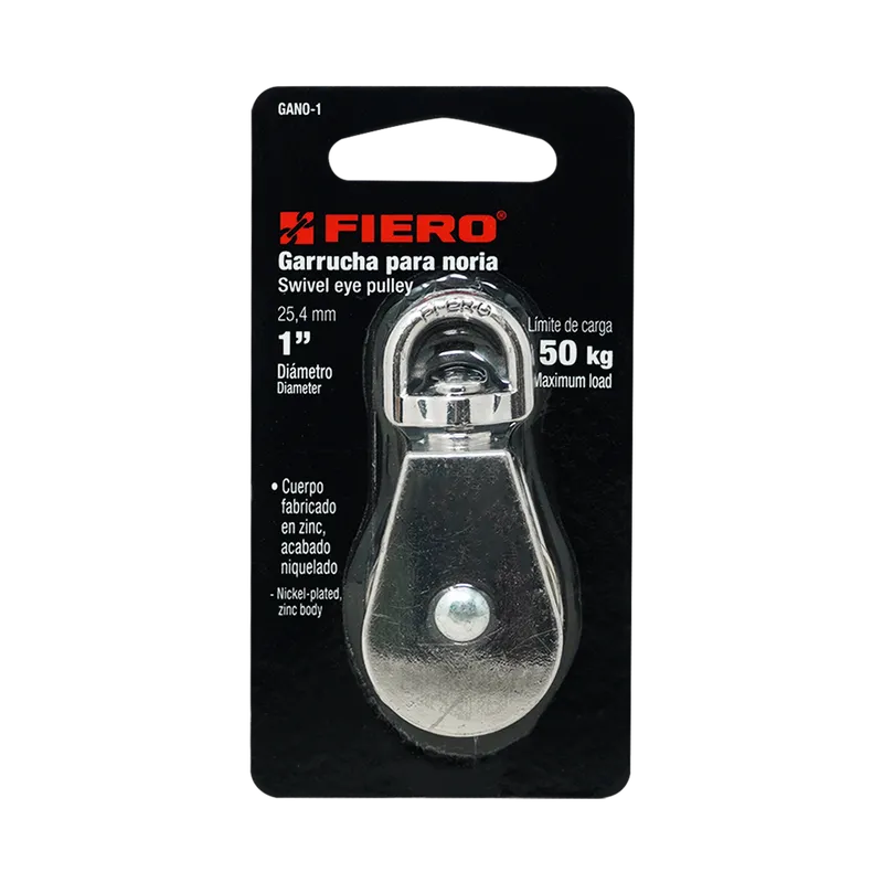 Polea niquelada de 1" - FIERO