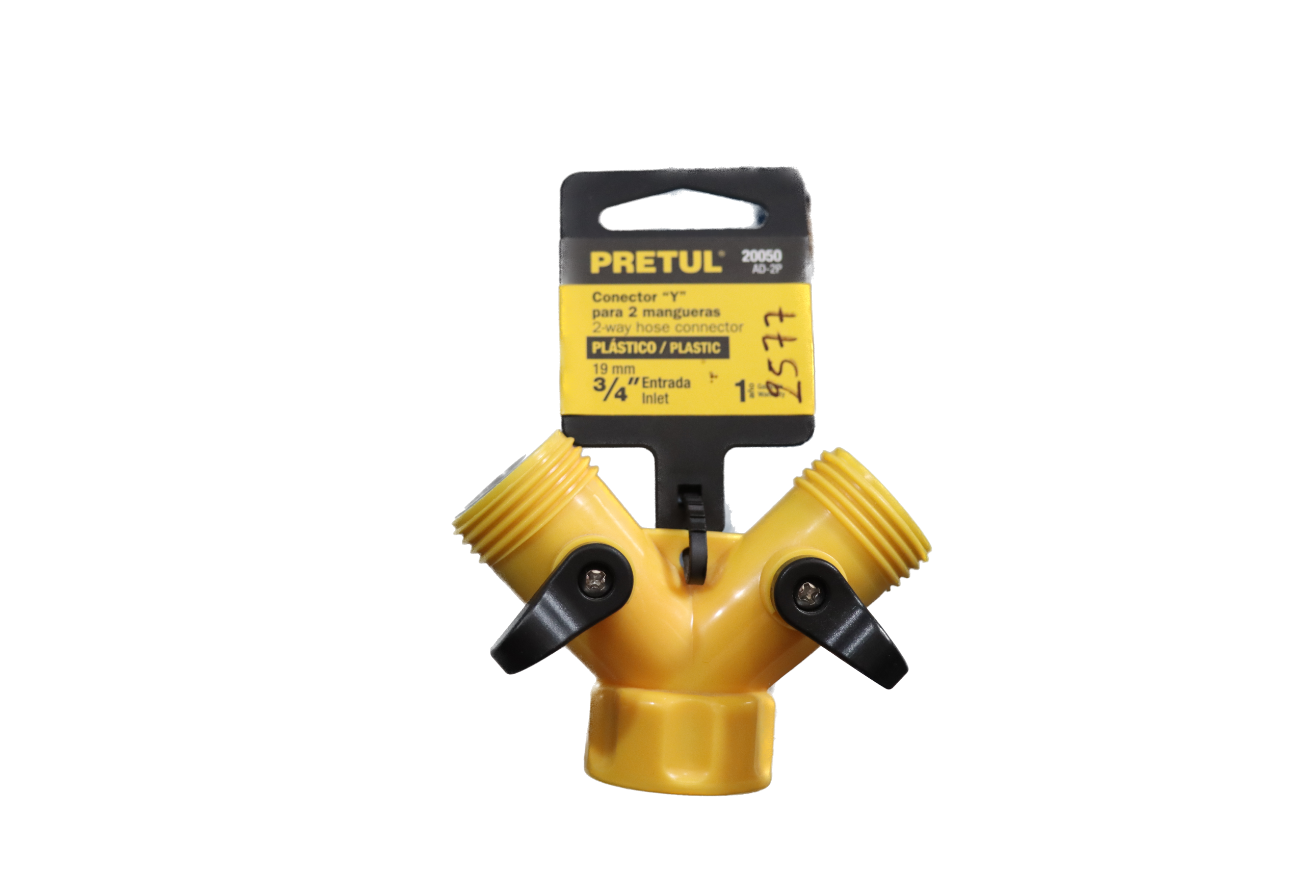 Conector en "Y" de plástico para manguera - PRETUL