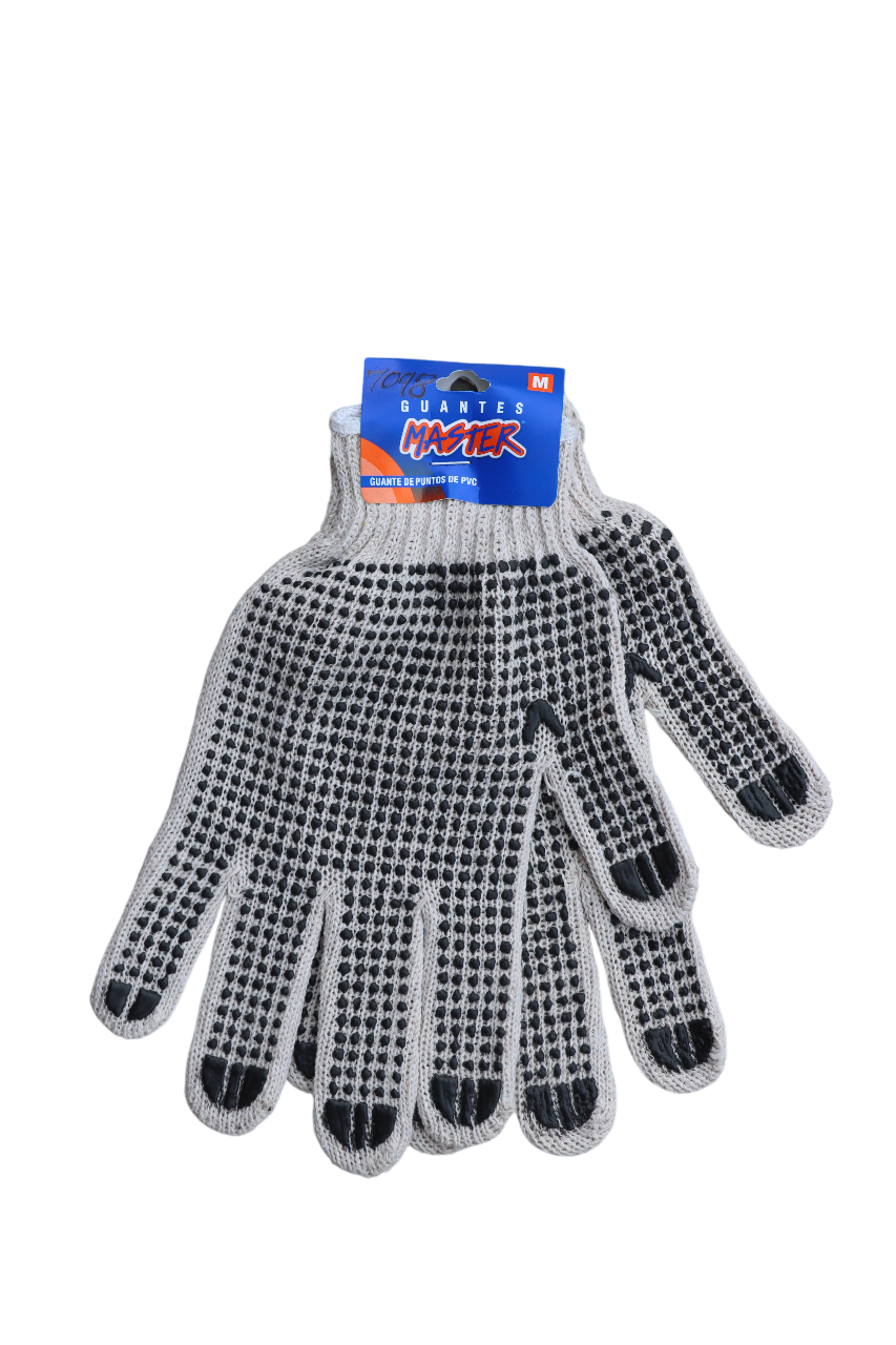 Guantes Tejidos Con Puntos De Pvc - Master