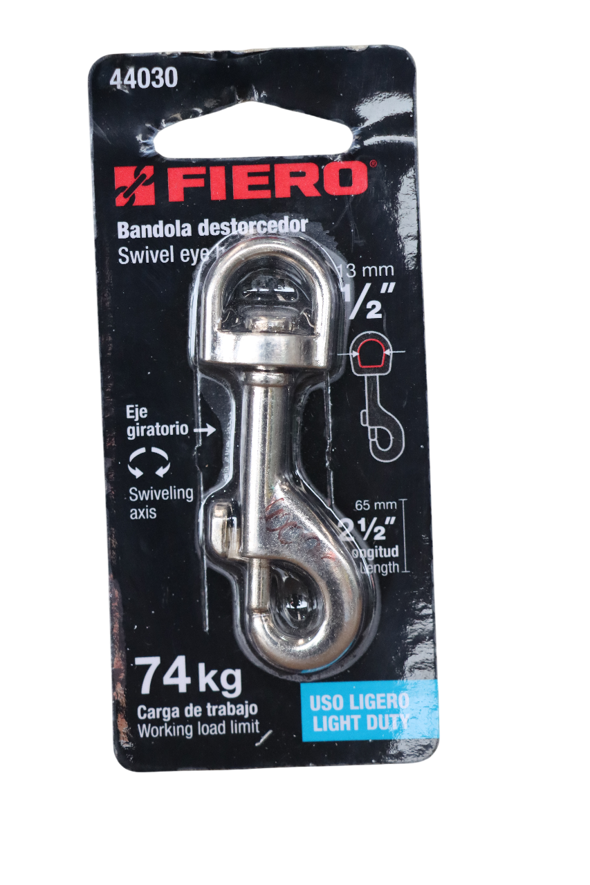 Bandola de zinc con ojo giratorio 2 1/2″ – FIERO