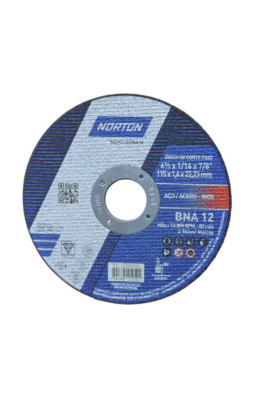 Disco de corte para acero INOX BNA12 - NORTON