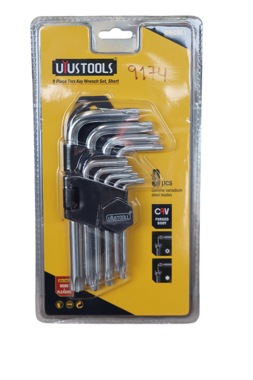 Juego de Llaves Torx de 9 piezas corto - UYUSTOOL
