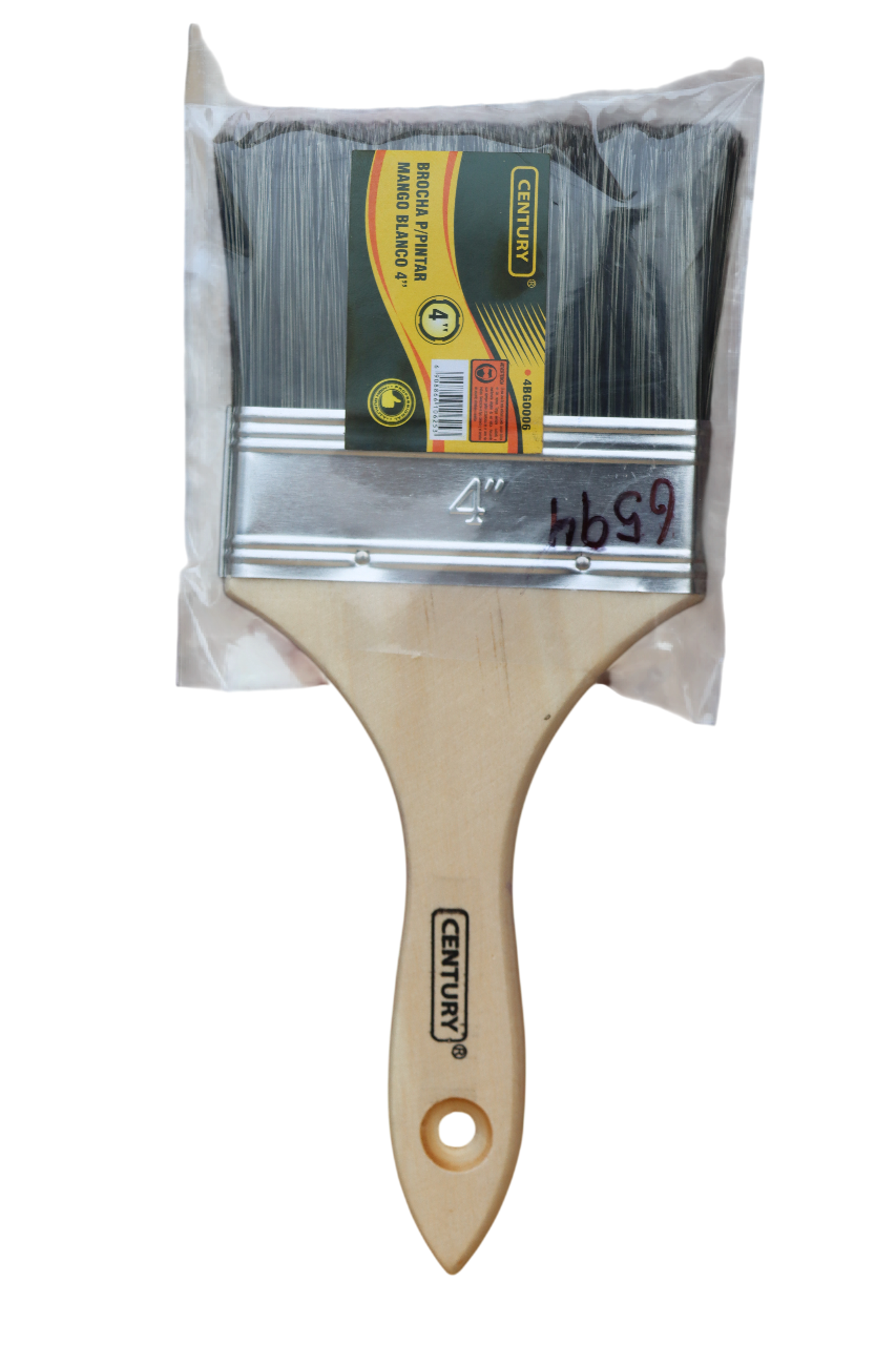 Brocha de 4" mango blanco - CENTURY
