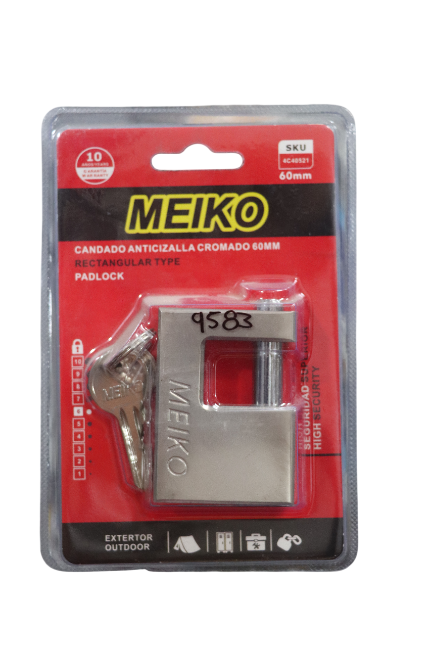 Candado Anticizalla 60mm Cromado - MEIKO