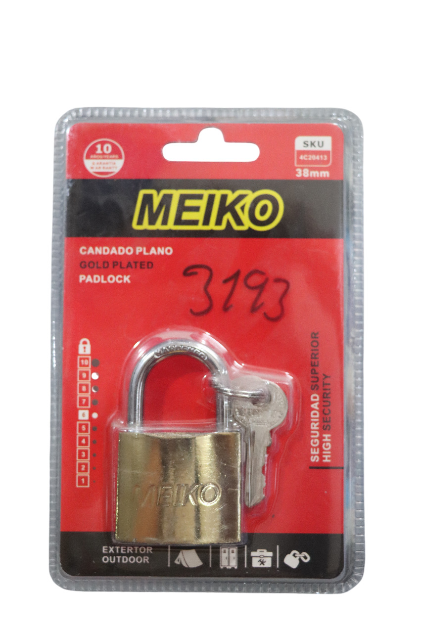 Candado 38m Plano – MEIKO