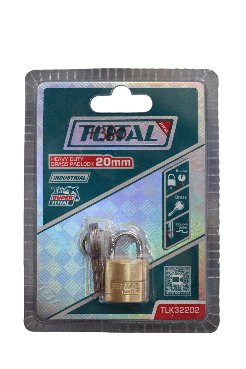 Candado Plano De Bronce De 20mm Industrial - TOTAL