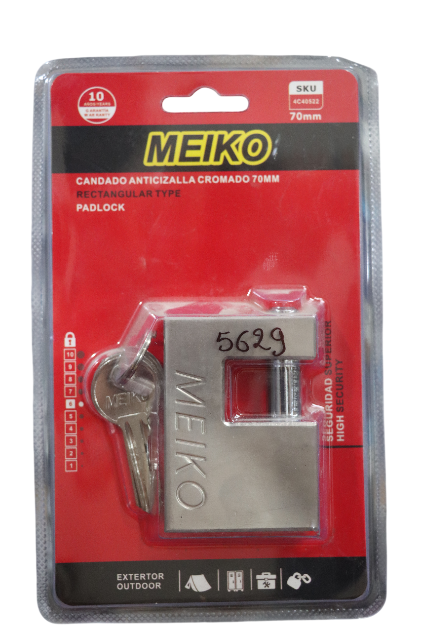 Candado Anticizalla 70mm Cromado - MEIKO