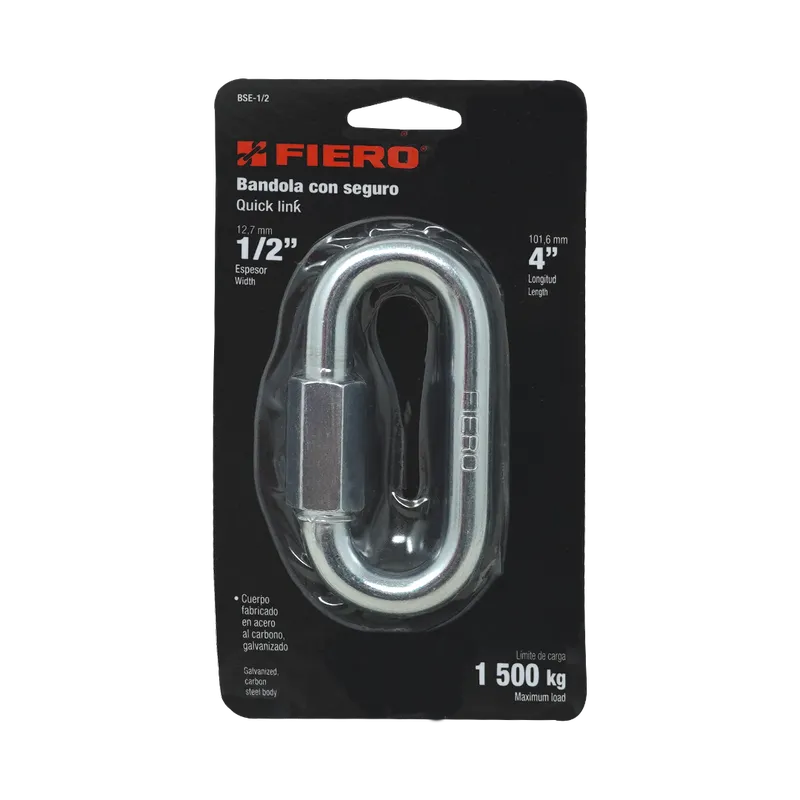 Bandola con Seguro (Quick link) 4" - FIERO