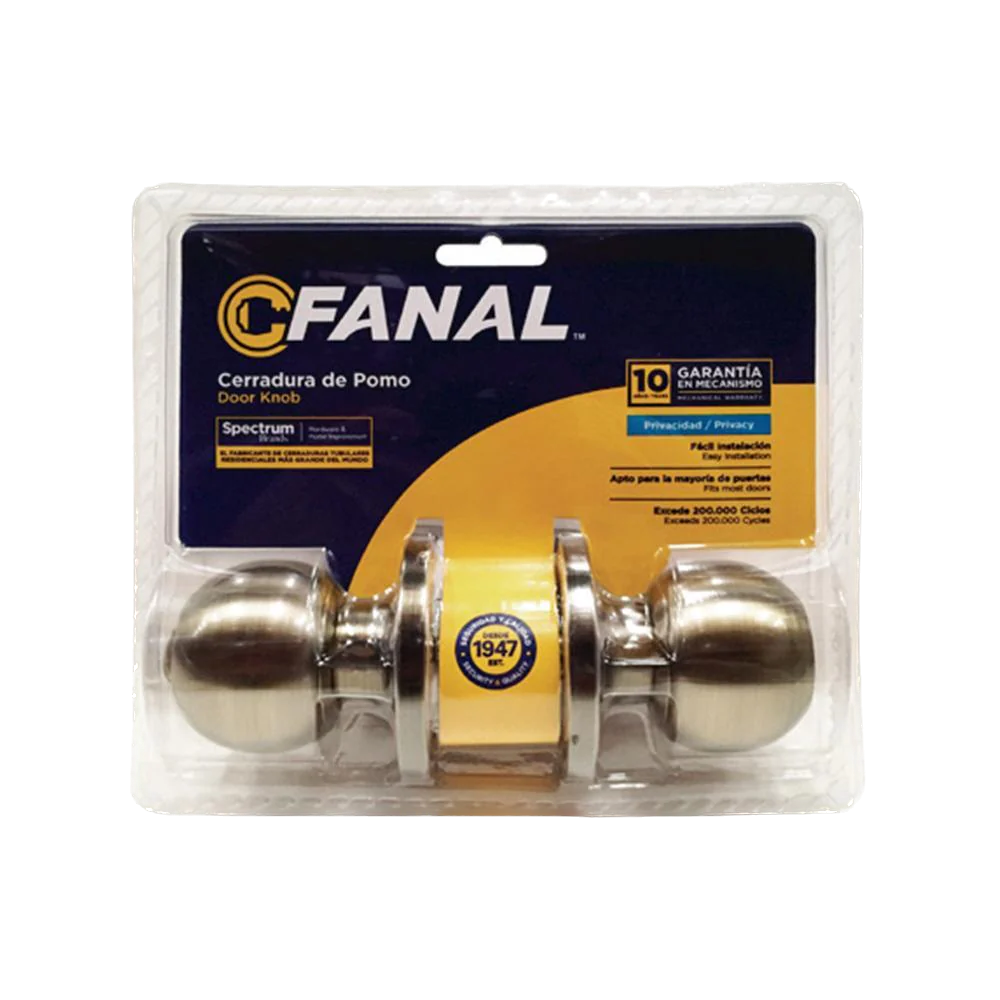 Cerradura de Pomo Tipo Tubular - FANAL