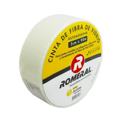 Cinta de Fibra de Vidrio Autoadhesiva 5cm x 90m - ROMERAL