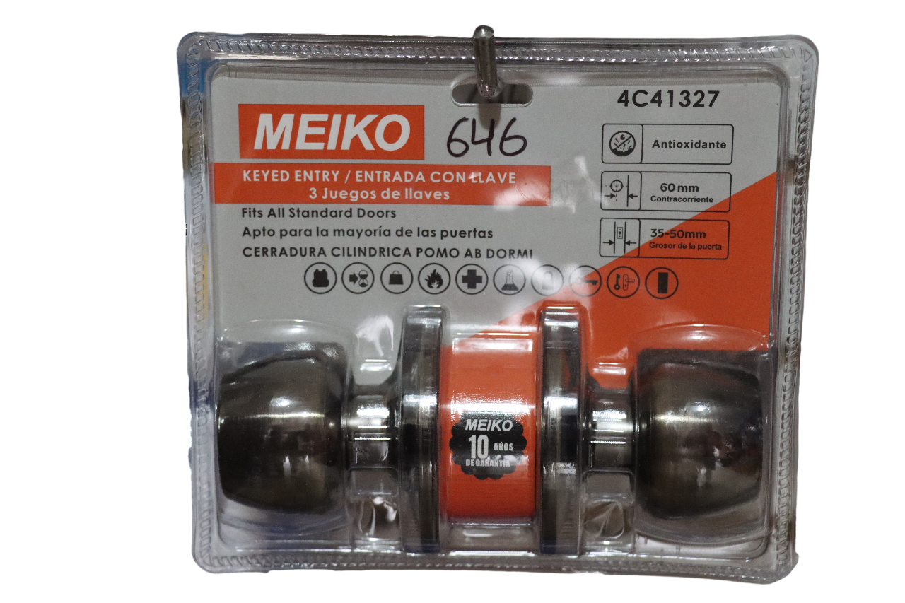 Cerradura Cilíndrica de Pomo - MEIKO