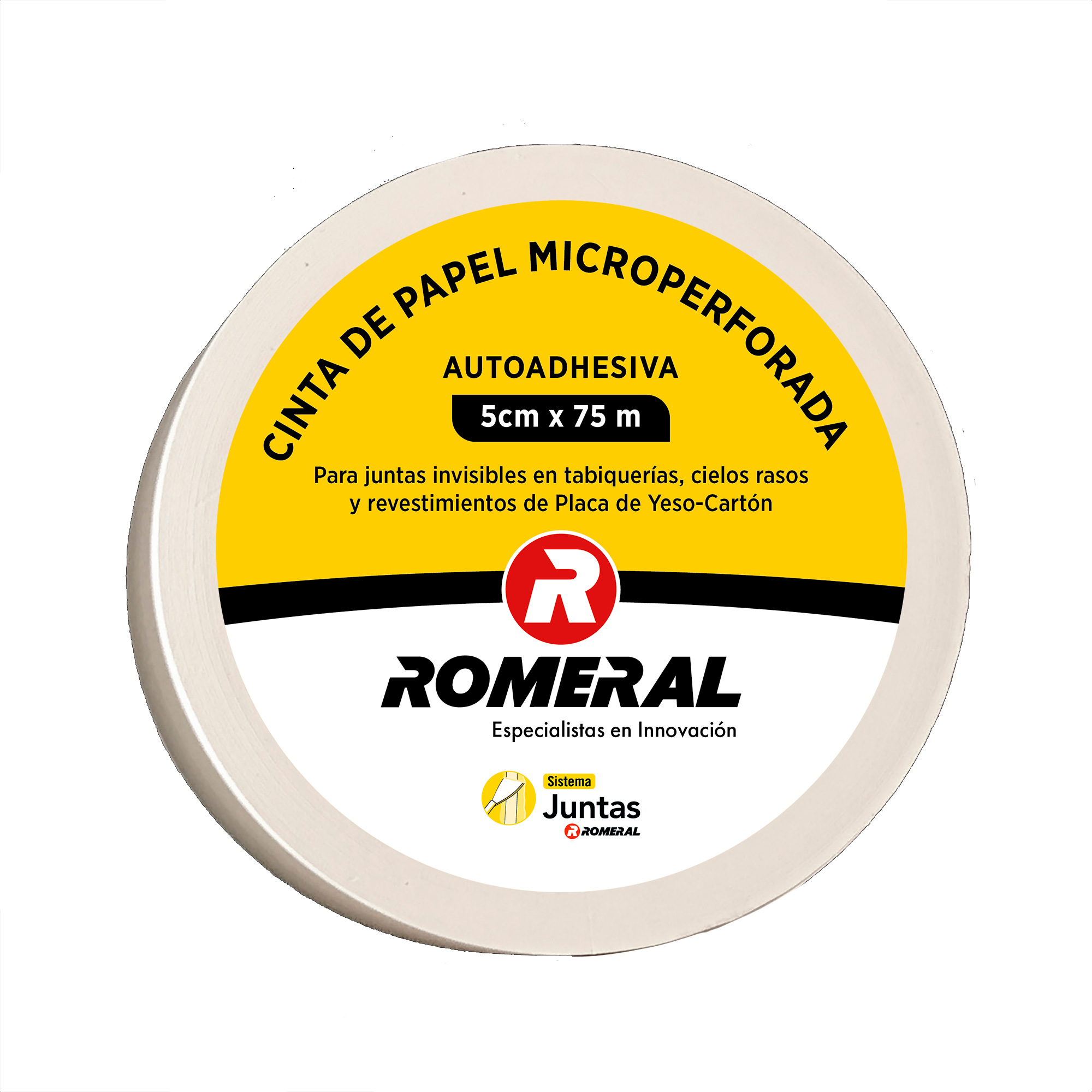 Cinta de papel microperforada 5cm x 75m - ROMERAL