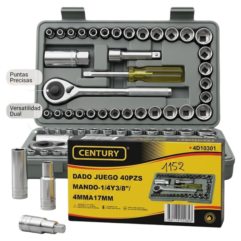 Juego de Dados de 40 Piezas - CENTURY