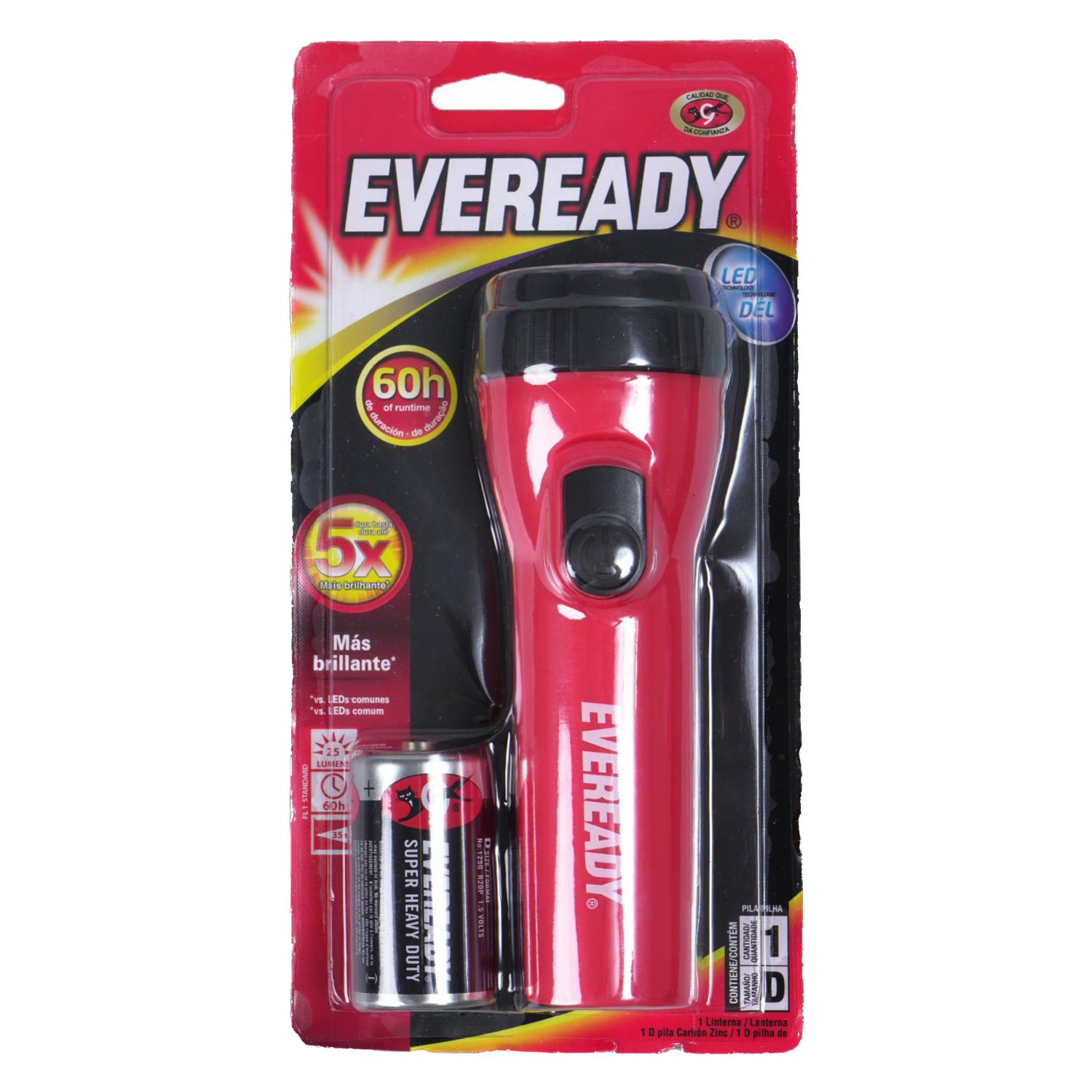 Linterna de color rojo - EVEREADY