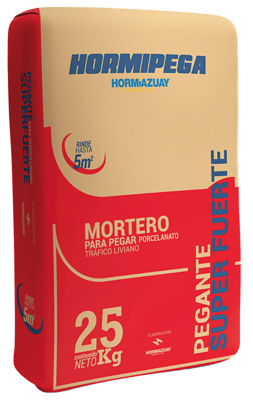 Mortero adhesivo Hormipega Superfuerte de 50Kg - HORMIAZUAY