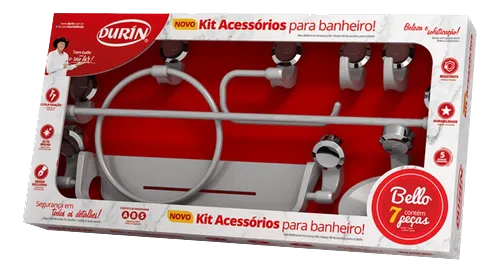 Kit de accesorios para baño de 7 piezas - DURIN