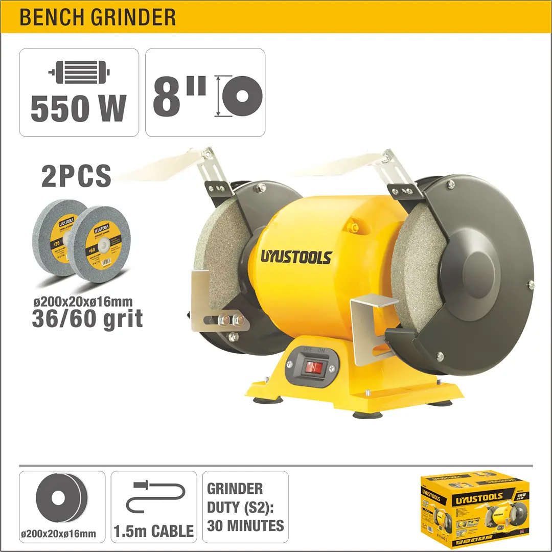 Esmeril de banco 500W 8"- UYUSTOOLS